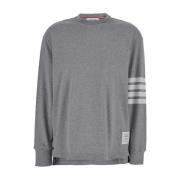 Thom Browne Grå Långärmad Rugby Tee Gray, Dam