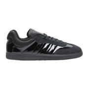 Adidas Lackläder Sneakers med Mocka Panel Black, Herr
