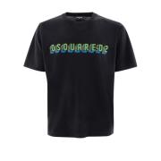 Dsquared2 Logo Print T-Shirt Black, Herr