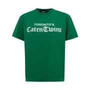 Dsquared2 Toronto's Caten T-Shirt Green, Dam