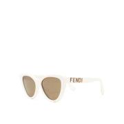 Fendi Fe40087U 25E Sunglasses Beige, Dam