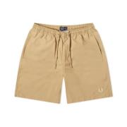 Fred Perry Klassiska Badshorts Brown, Herr