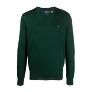 Ralph Lauren Grön Hunt Club Pullover Tröja Green, Herr