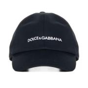 Dolce & Gabbana Broderad Logga Bomullshattar Black, Herr