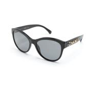 Chanel Ch5458 C622T8 Sunglasses Black, Dam