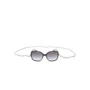 Chanel Ch5210Q 1663S6 Sunglasses Black, Dam