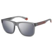 Polaroid Matte Grey Sunglasses Gray, Herr