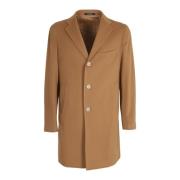 Tagliatore Double-Breasted Coats Brown, Herr