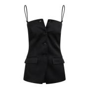 Nanushka Alessa Vest Black, Dam