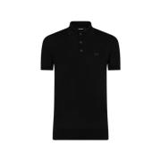 Dsquared2 Kortärmad Stickad Polo Black, Herr