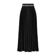 Balenciaga Veckad kjol Black, Dam