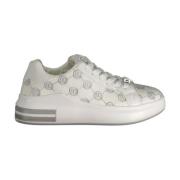 Laura Biagiotti Vit Snörad Broderad Sneaker White, Dam