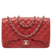 Chanel Vintage Pre-owned Laeder chanel-vskor Red, Dam