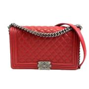 Chanel Vintage Pre-owned Laeder crossbodyvskor Red, Dam