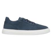 Estro Herr Blå Låg-Top Sneakers gjorda av Äkta Nubuck Er00112394 Blue,...