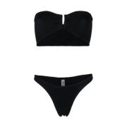 Reina Olga Scrunch Bikini Set Black, Dam