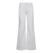 Co'Couture Vita Wide Leg Jeans White, Dam