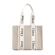 Chloé Woody Bag i Cement Pink Multicolor, Dam