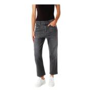 Diesel Cropped Jeans Gray, Dam