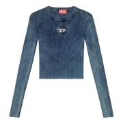 Diesel Anchor Maglia Snygg Skjorta Blue, Dam