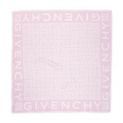 Givenchy Sidenscarf med 4G-tryck Pink, Dam