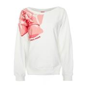 Kenzo Rose Batwing Sweatshirt White, Dam
