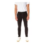 Closed Slim-fit Trousers Black, Herr