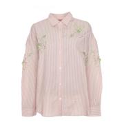Essentiel Antwerp Dekorerad skjorta med rosmotiv Pink, Dam