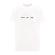 Givenchy Vit T-shirt med omvänd tryck White, Herr