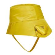 Prada Vintage Pre-owned Tyg hattar-och-kepsar Yellow, Dam