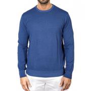 Filippo De Laurentiis Merino Cashmere Crewneck Sweater Blå Blue, Herr