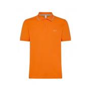 Sun68 Slimmat Profil Orange Polo Tröja Orange, Herr