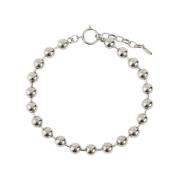 Malababa Silverbollkedja halsband Gray, Dam