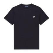 Fred Perry Logo Jersey Bomull Regular Fit T-shirt Blue, Herr