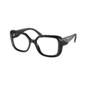 Prada Stiliga högkvalitativa acetatsolglasögon Black, Unisex