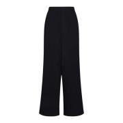 MM6 Maison Margiela Svarta Wide Leg Byxor Black, Herr