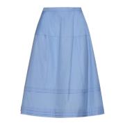Marni Micro-Pleated A-Line Midi Skirt Blue, Dam