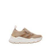 Emanuelle Vee Beige Sneakers med Rhinestone Detalj Beige, Dam