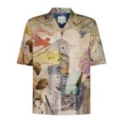 PS By Paul Smith Illustration Print Camp Krage Skjorta Multicolor, Her...