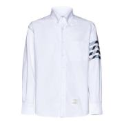 Thom Browne 4-Bar Stripe Bomullsskjorta White, Herr