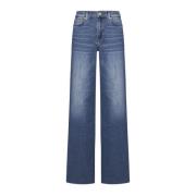 7 For All Mankind Snygg Jeans Kollektion Blue, Dam