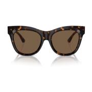 Burberry Fyrkantiga solglasögon mörkbruna linser Brown, Unisex