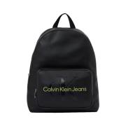 Calvin Klein Multifärgad ryggsäck för kvinnor Black, Dam