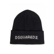 Dsquared2 Stickad Mössa för Män Black, Dam