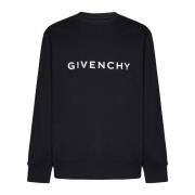 Givenchy Svart Slim Fit Sweatshirt Black, Herr