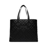 Moschino Svart Shopper Väska Trendigt Design Black, Dam