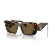 Prada Rektangulära solglasögon med UV-skydd Brown, Unisex