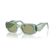 Prada Rektangulära solglasögon Green, Unisex