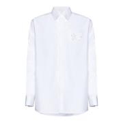 Valentino Avslappnad vit skjorta White, Herr