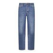 Valentino Klassiska Straight Fit Jeans Blue, Herr